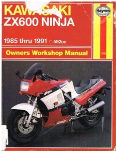 KAWASAKI ZX600A ZX600B ZZ600C NINJA ( 1985 - 1991 ) OWNERS WORKSHOP MANUAL - Picture 1 of 1