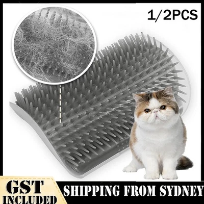 Pet Cat Self Massage Grooming Brush Self Groomer Comb Scratcher Wall Corner Toys - image 1 of 4