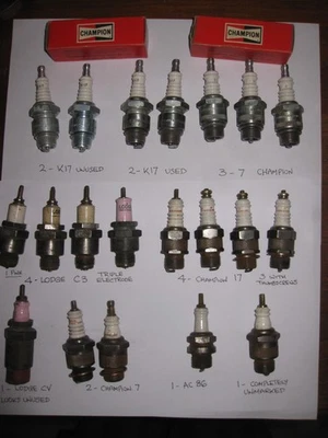 20 assorted vintage 18mm spark plugs - Image 1 of 4