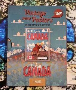 Niue 2015 $1 Vintage Mini Posters “Visit Canada” – JVP & PAMP 1/2 Oz Pure Silver - Picture 1 of 4