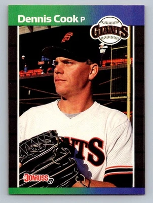 1989 Donruss Dennis Cook #646d San Francisco Giants - Image 1 of 2