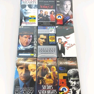 Lot Of 9 New Sealed VHS Movies Staring Harrison Ford Action Romance 90s & 00s Foto 1 de 4