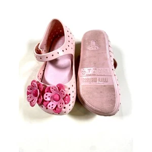 MINI MELISSA PINK BABY GIRLS SHOES SIZE 6 - Picture 1 of 3
