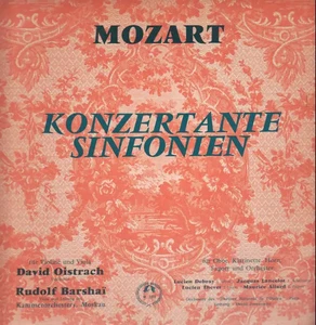 LP Mozart Konzertante Sinfonien,, David Oistrach, Rudolf Barshai, Kammerorch Mo - Imagen 1 de 1