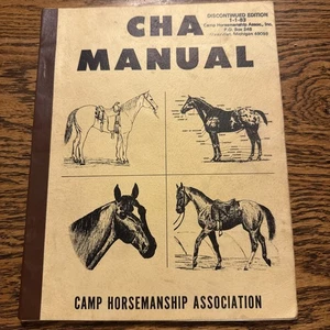 CHA Camp Horsemanship Manual by Certified Association Level 1 2 3 4 Riding 1969 - Foto 1 di 9