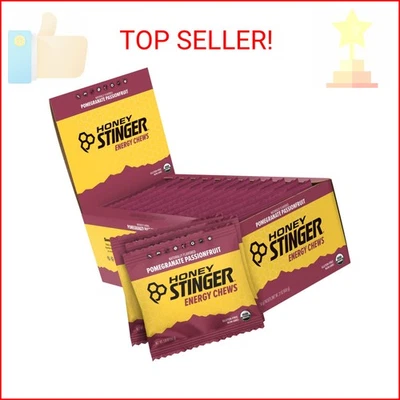 Aguijón de miel granada orgánica fruta de la pasión masticable energético, sin gluten y café Foto 1 de 2