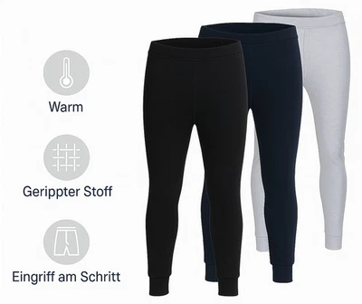 2 er Pack Herren Thermo lange Unterhose Thermowäsche Unterwäsche Unterhemd - Bild 1 von 2