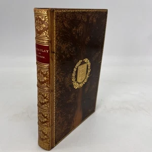 Macaulay English Man Of Letters J Cotter Morison 1902 Leather Bound Book - Picture 1 of 22