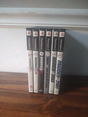 Lote Six Game Madden NFL Playstation 2: Madden 01, 03, 05 CE, 07, 08, 11 Foto 1 de 4