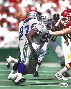 Signed 8x10 CORTEZ KENNEDY Seattle Seahawks Autographed photo - w/JSA COA - Picture 1 of 1