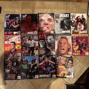 LOT OF 14 VINTAGE WWF MAGAZINES FROM 1998, 1999, 2000, 2001 - Picture 1 of 6