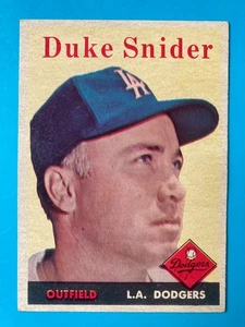 1958 Topps Baseball #88 Duke Snider Los Angeles Dodgers EX - Bild 1 von 2
