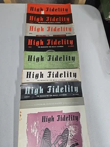 VTG High Fidelity Music Magazine 1954 Lot Of 8 - Picture 1 of 10