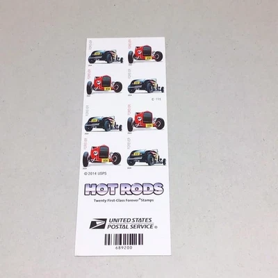 2014 Forever Hot Rods Complete Booklet, Scott #4909b, Mint NH - Image 1 of 2