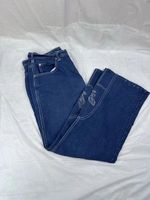 Jean Sheplers 36 Azul Corte Bota Acampanado Águila Azul Bordado Vaquero Rancho Y2K De Colección Foto 1 de 4