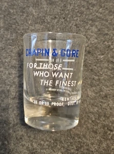 Vaso de chupito vintage Chapin & Gore "Para aquellos que quieren lo mejor" de 2 oz, 3"  - Imagen 1 de 3