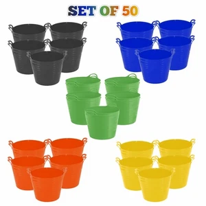 [Juego de 25] Cubo Flexi de 20 Litros Plástico Hogar Jardín Almacenamiento Color Cesta Trug - Imagen 1 de 22