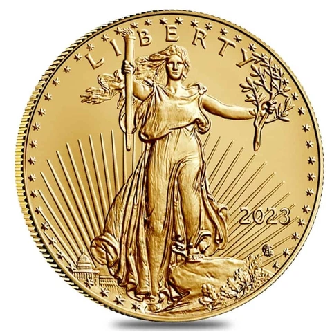 2023 1 oz Gold American Eagle $50 Coin BU Cover
