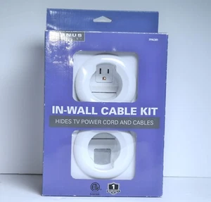KIT CAVI SANUS VUEPOINT IN WALL FPACM1 NASCONDE CAVO ALIMENTAZIONE BIANCO NUOVO - Foto 1 di 4