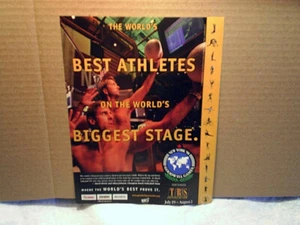 1998 NEW YORK GOODWILL GAMES TBS TV, Beach Vollyball,AD PRINT ONLY,world's best - Picture 1 of 2