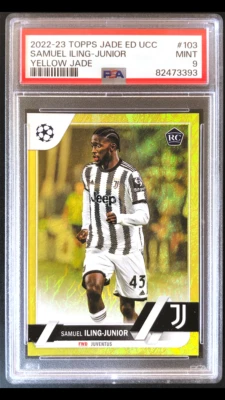 2022-23 Topps UCC Samuel Iling-Junior Yellow Jade /50 PSA 9 #103 Pop 2 (B) - Image 1 of 4
