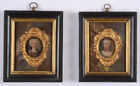 "Ernst August Ii Of Saxe-Weimar And His Consort Anna Amalia", Two Oil Miniatures
