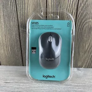 Logitech M185 Plug-And-Play Wireless Plus Comfort Mouse Sealed New - Picture 1 of 17