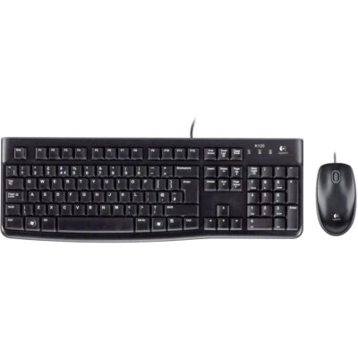 Logitech MK120 Thin Profile USB QWERTY Desktop Keyboard and Mouse Combo - alemán - Imagen 1 de 2