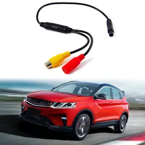 Car Reverse Backup Rear View Camera 4-Pin Male Connector To RCA Wire Adapter_b$ - Picture 1 of 10