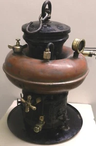 ANTQUEGERMAN PETROMAX LANTERN 834 / KEROSENE PRESSURE TYPE COPPER TANK WORLD WAR - Picture 1 of 9