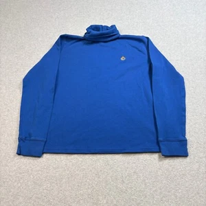 Lauren Ralph Hemd Damen Large Blau Rollkragen Monogramm Academia Heritage USA - Bild 1 von 9