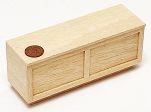 Dolls House Wooden Bar Counter Straight Natural Finish Medium 1:12 Scale tumdee - Picture 1 of 8