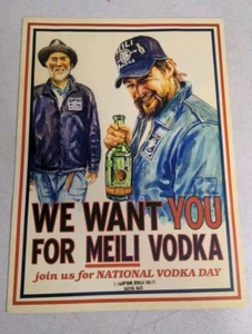 Jason Momoa Meili Vodka Promotional Poster - Picture 1 of 1