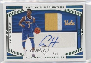 2020 Panini National Treasures Collegiate Emerald /5 Aaron Holiday #LMS-AH Auto