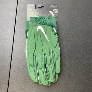Nike NFL New York Jets Superbad Football Gloves Green White 2XL NWT - Picture 1 of 3
