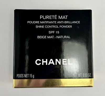 New! CHANEL Purete Mat Shine Control Powder BEIGE MAT Natural 147.616 - Image 1 of 4