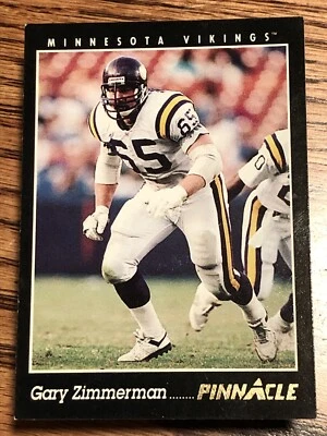 1993 PINNACLE GARY ZIMMERMAN #189 MINNESOTA VIKINGS FOOTBALL CARD  - Image 1 of 4