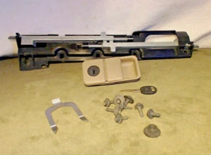 Buick Lesabre Glove Box Lock 7 Screws 1 Nut 1 Mounting Clip & Key Beige 1997 - Picture 1 of 5