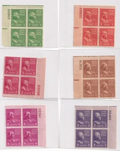 1938 Prexies Plate Blocks – 29 Mixed Mint MNH/MLH – Full Set – See All Scans - Picture 1 of 10