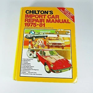 Chilton's Import Car Repair Manual 1975-1981 Hardcover #7029 BMW Honda Mazda etc - Picture 1 of 5