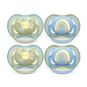 Philips Ultra Air Pacifier - 4 X Light, Breathable Baby Pacifiers for Babies Ag - Picture 1 of 11