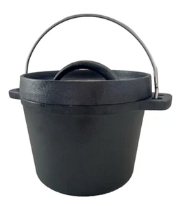 Dutch Oven Japanese cast iron Lidded Top Handle Bowl Set Asian Camping gyuh - Picture 1 of 10
