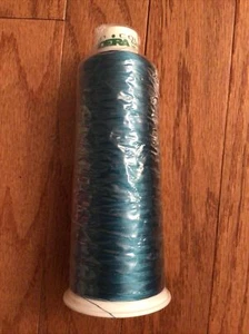 Madeira Embroidery Thread classic viscose 40 Weight, 5500 yd #1091 Blue Green - Picture 1 of 3