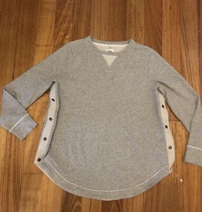 Bae The Label Maternity Grey Cotton Pullover Size M - Picture 1 of 6