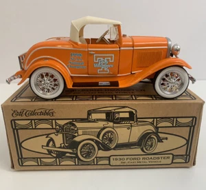 Ertl Tennessee Lady Vols 1998 NCAA 1930 Ford Roadster Model A Diecast Coin Bank - Picture 1 of 12