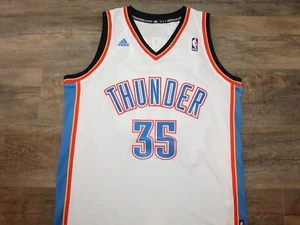 Oklahoma City Thunder Kevin Durant Adidas NBA Basketball Jersey M Sewn White - Picture 1 of 6