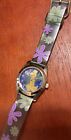 Vintage Disney SII Marketing International Inc Floral Band Tinkerbell Wristwatch