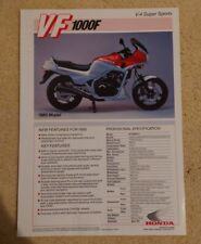 Honda VF1000F Dealer Brochure 1985