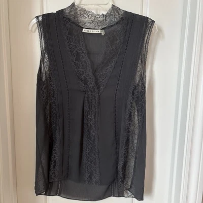 Женский кружевной топ без рукавов Alice + Olivia, размер M - Изображение 1 из 4