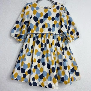 Pink Chicken Dress Girls 6 Colorful Brooke Polka Dots Geometric Whimsical Boho - Picture 1 of 6